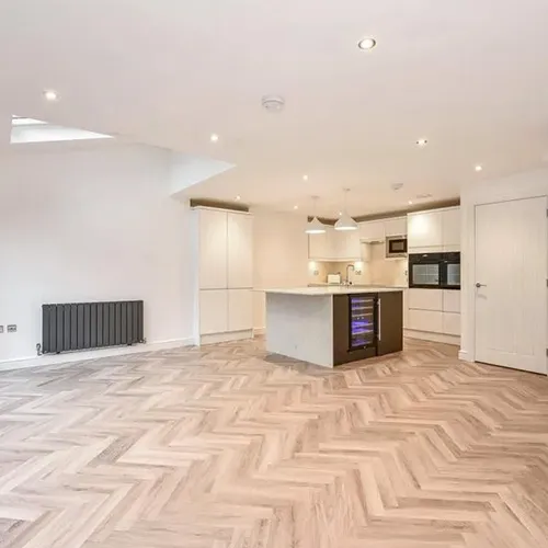 Kitchen Island with Lights